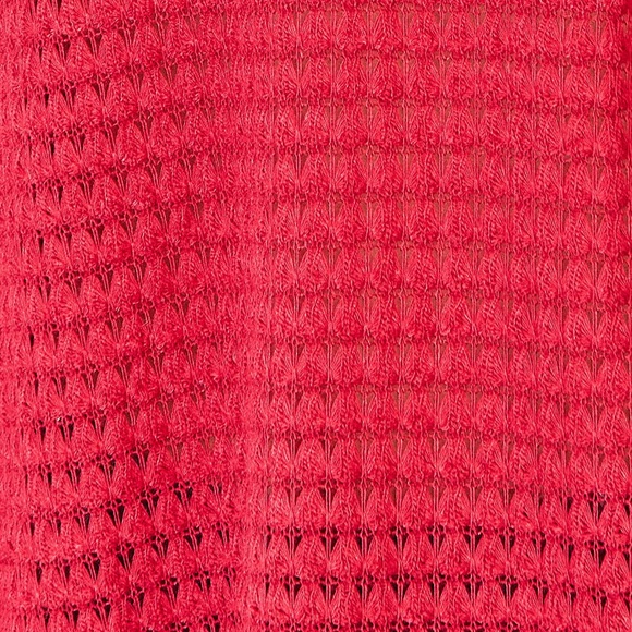 NEW Culture Code PLUS + REG Size Red V-Neck Oversized Waffle Knit Top - Picture 10 of 10